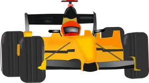 Formula One Race Car Illustration.png PNG Image