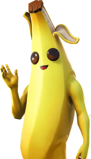 Fortnite_ Banana_ Character_ Skin PNG Image