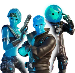 Fortnite Blue Squad Characters PNG Image