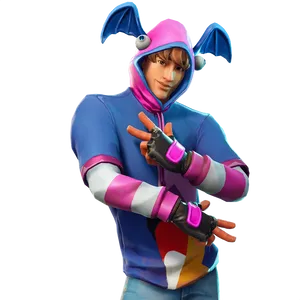 Fortnite Bunny Hoodie Character Pose PNG Image