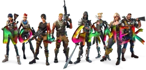 Fortnite Characters Non Gamer Graphic PNG Image