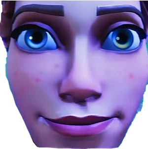 Fortnite Default Skin Closeup PNG Image