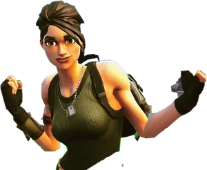 Fortnite Default Skin Female Character PNG Image