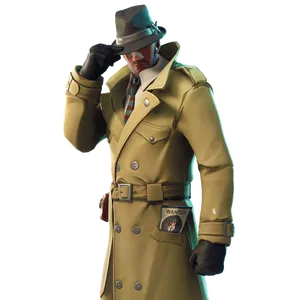 Fortnite Detective Skin Image PNG Image