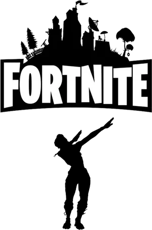 Fortnite Game Logo Silhouette PNG Image