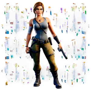 Fortnite Lara Croft Signature Look Png 6 PNG Image