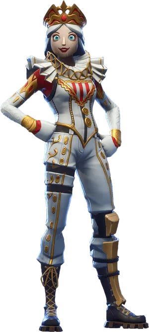 Fortnite Nutcracker Skin Character PNG Image