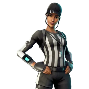 Fortnite Referee Skin Character PNG Image