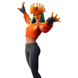 Fortnite Sunbird Skin Pose PNG Image