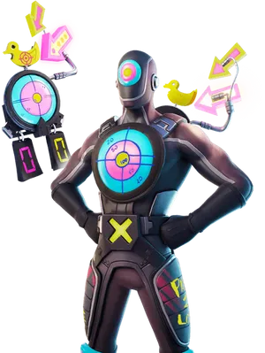 Fortnite Target Practice Skin PNG Image