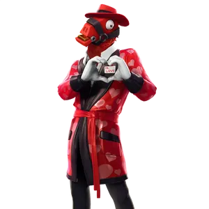 Fortnite Valentines Skin Love Ranger Outfit PNG Image