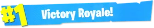 Fortnite Victory Royale Banner PNG Image