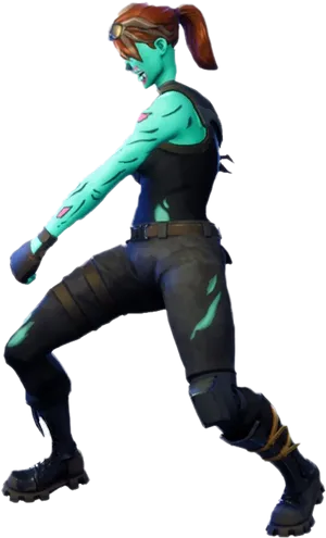 Fortnite Zombie Skin Female PNG Image