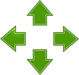 Four Arrow Directions Graphic PNG Image