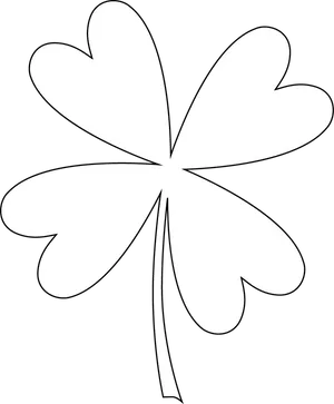 Four Leaf Clover Graphic PNG Image