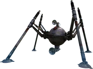 Four Legged Mechanical Droid PNG Image