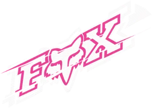 Fox Racing Logo Pink Outline PNG Image