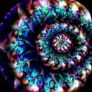 Fractal Spiral Pattern Png Inl74 PNG Image