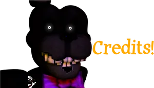 Fredbear Credits Image PNG Image