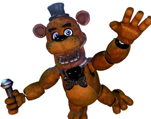 Freddy_ Fazbear_ F N A F_ Character PNG Image