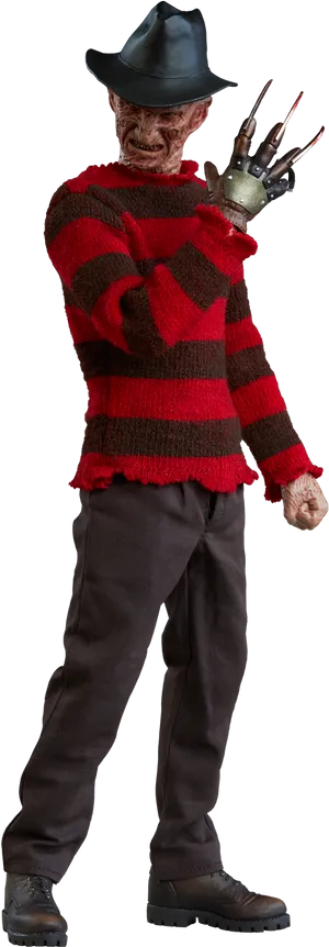 Freddy Krueger Iconic Pose PNG Image