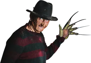 Freddy Krueger Nightmare Portrait PNG Image