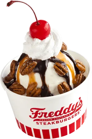 Freddys Frozen Custard Dessert PNG Image