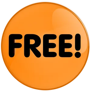 Free Button Promotion Graphic PNG Image