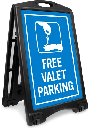 Free Valet Parking Sign PNG Image