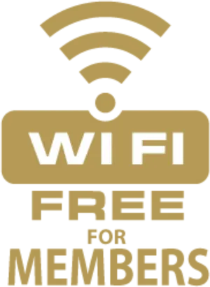 Free Wi Fifor Members Sign PNG Image