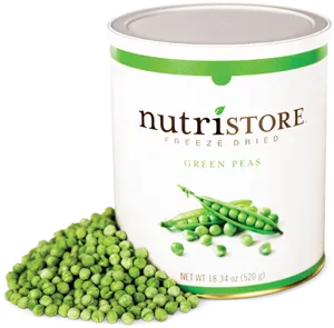 Freeze Dried Green Peas Can PNG Image