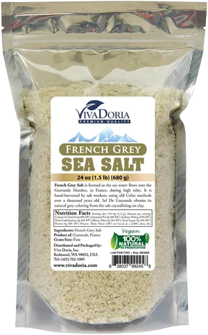 French Grey Sea Salt Package PNG Image