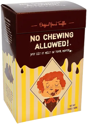 French Truffle Packaging No Chewing Allowed PNG Image