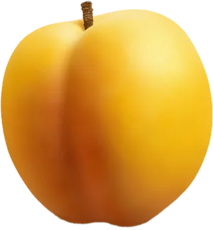 Fresh Apricot Single Fruit PNG Image