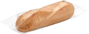 Fresh Baguettein Paper Wrap PNG Image