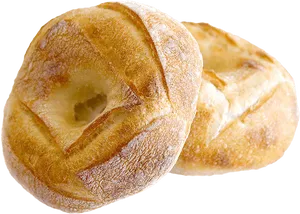 Fresh Baked French Bread Rolls Isolated PNG Image