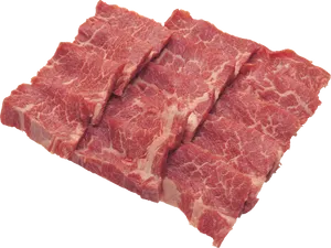 Fresh Beef Steaks Isolated PNG Image