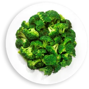 Fresh Broccolion Plate PNG Image