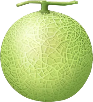 Fresh Cantaloupe Fruit Isolated PNG Image