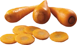 Fresh Carrotsand Slices.png PNG Image