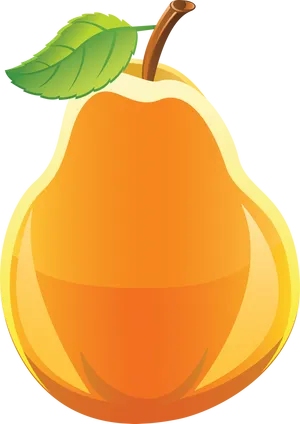 Fresh Cartoon Pear Illustration PNG Image