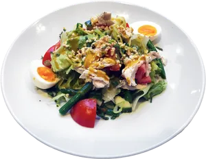 Fresh Chicken Garden Salad PNG Image