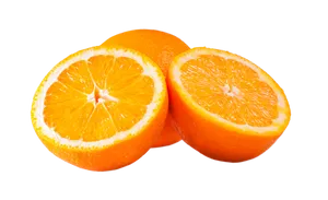 Fresh Cut Orange Slices PNG Image