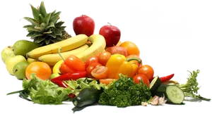 Fresh Daily Cut Fruitsand Vegetables PNG Image