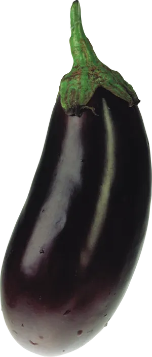 Fresh Eggplant Single Isolated PNG Image