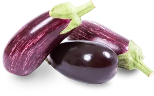 Fresh Eggplants Varieties PNG Image