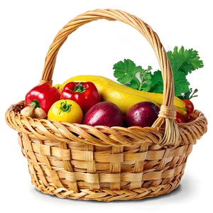 Fresh Farm Produce Basket Png Ihm50 PNG Image
