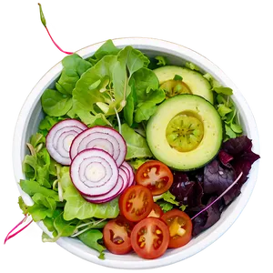 Fresh Garden Salad Png Lap PNG Image