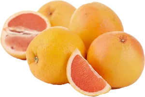 Fresh Grapefruit Selection PNG Image