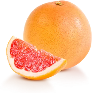 Fresh Grapefruitand Slice.png PNG Image